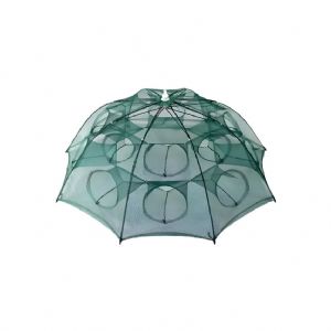 Covo Armadilha Guarda Chuva Para Camarão Lambari C/ 12 Bocas